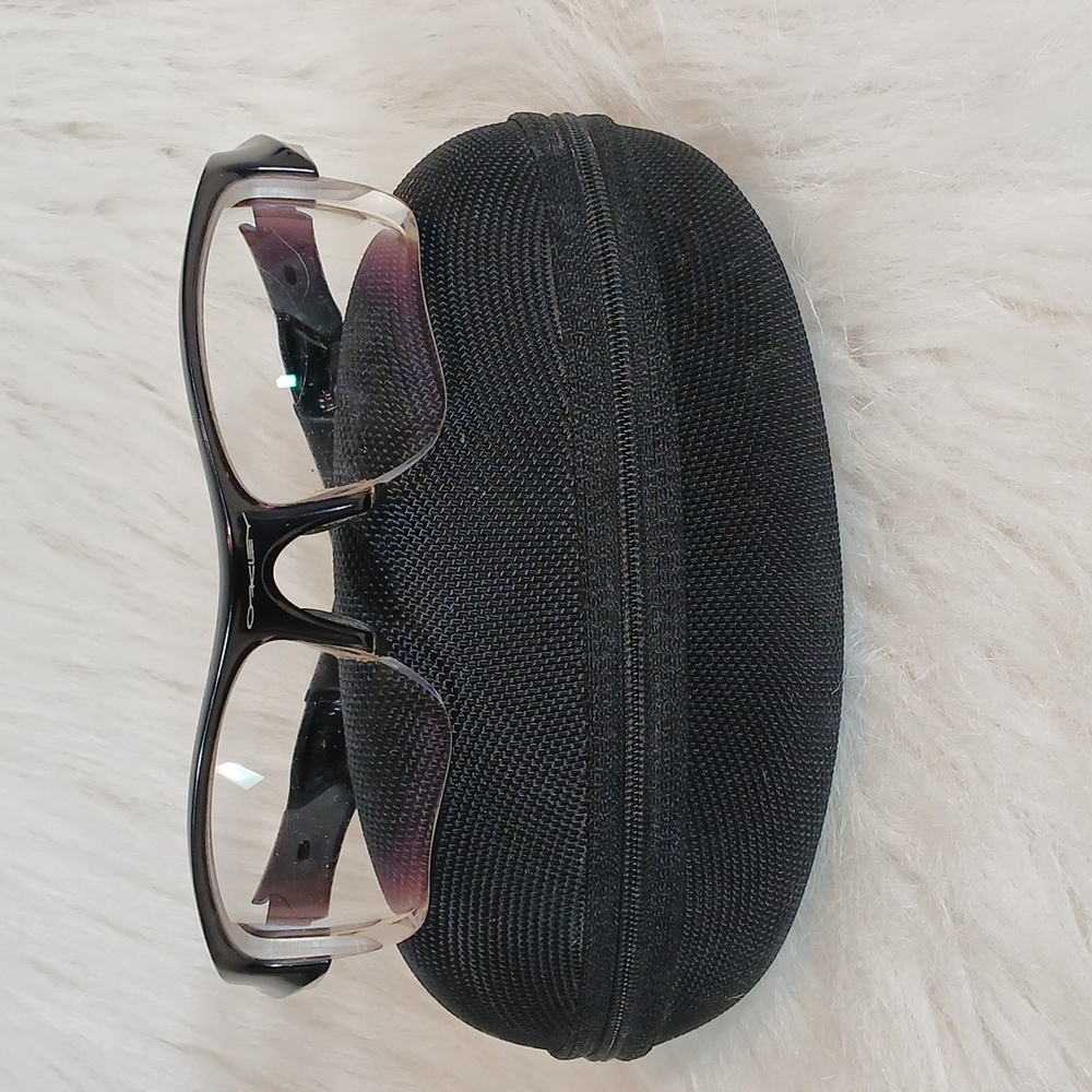 Oakley Mens RX Glasses Frame Flak Black Wrap
